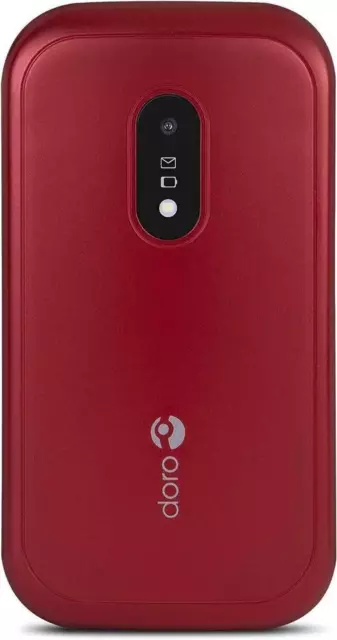 Doro 6820 Big Button Flip Phone 4G Red Unlocked Grade A  One Year UK Warranty
