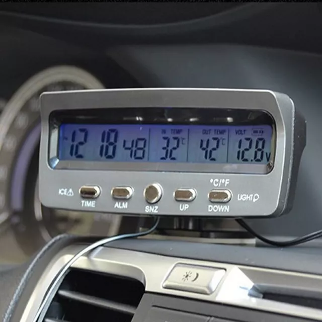 AUTO UHR Voltmeter KFZ Temperatur Messgerät mit EUR 15,47 - PicClick DE