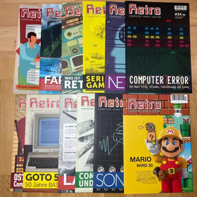 RETRO Zeitschrift - Magazin für Computer, Videospiele ( Nintendo Atari Sega )