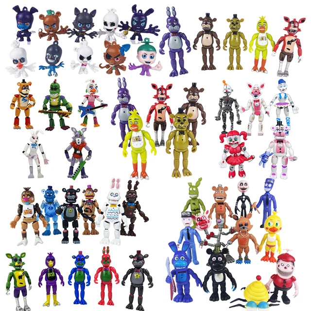 FNAF FIVE NIGHTS at Freddy's Action Figure Set Security Breach Figure ...
