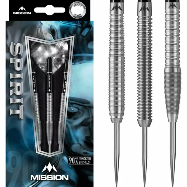 Jeu de fléchettes Mission Spirit 21g 22g 23g 24g 25g 26g grammes 90% tungstène