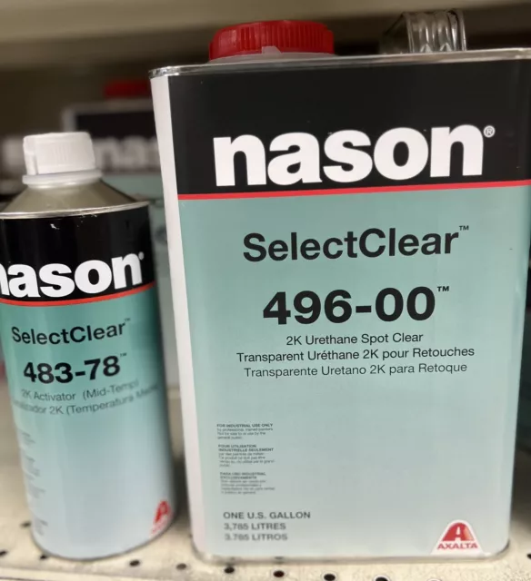 NASON SelectClear Kit 496-00 activator 483-78 Urethane Spot Clear Transparent