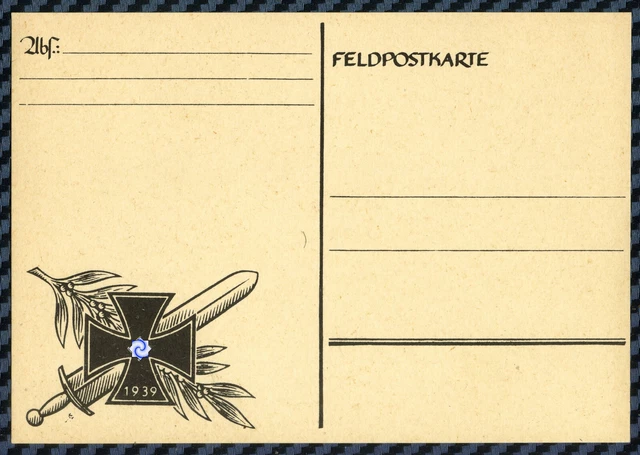 -= WW2 - Carte de franchise militaire allemande - Deutsche