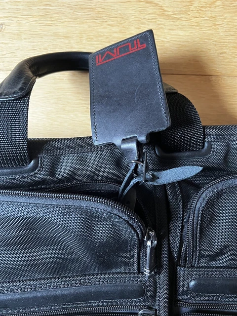 Tumi Alpha 26108D4 Black Organiser Portfolio Business Briefcase Bag 16”