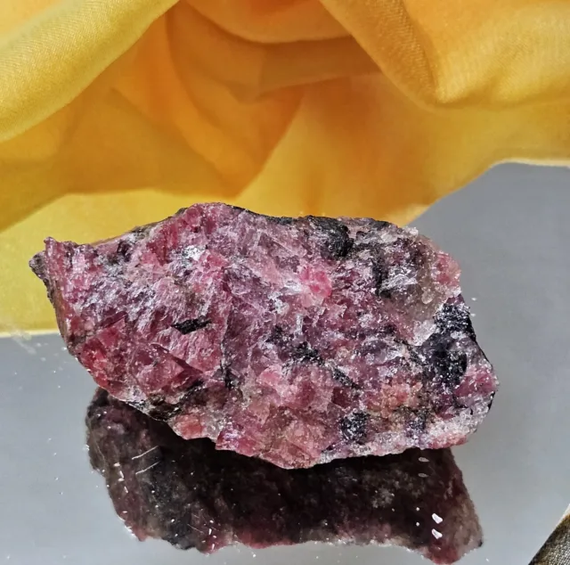 63G Nature Pink Rhodonite, Raw Crystal Mineral Specimen, Pink Spar, Manganese