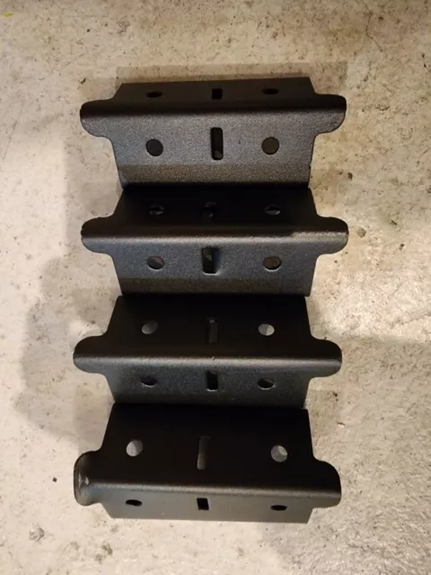 Edsal Muscle Rack Shelving Post Couplin Coupler Connector 4-Pack Black 4”x1.375”