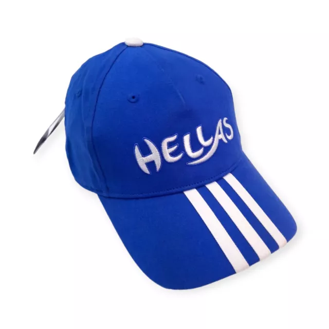 Adidas Hat Cap Adjustable Strap Back Blue Hellas Greece EURO 2012 Soccer Script