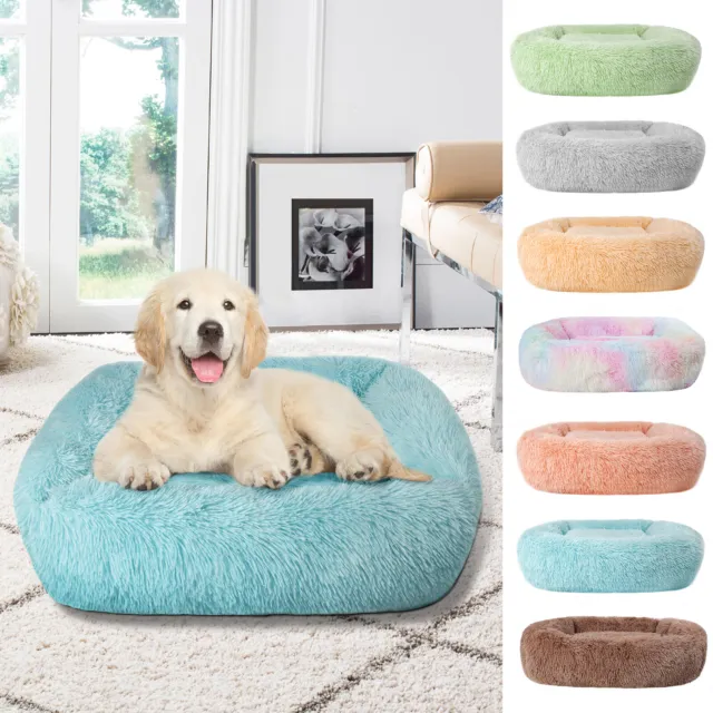 Plush Pet Bed Fluffy Soft Warm Cushion Dog Cat Crate Sleeping Kennel Mattress