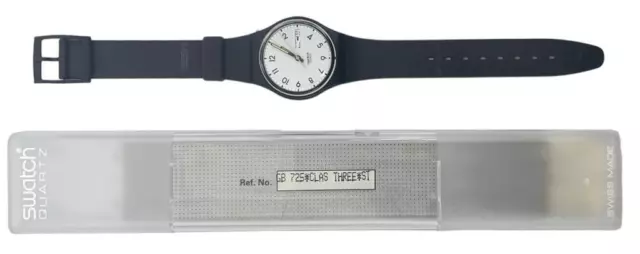 Reloj de Pulsera Swatch Caballeros Y Ladies Classic Three GB725 1992 +Funda