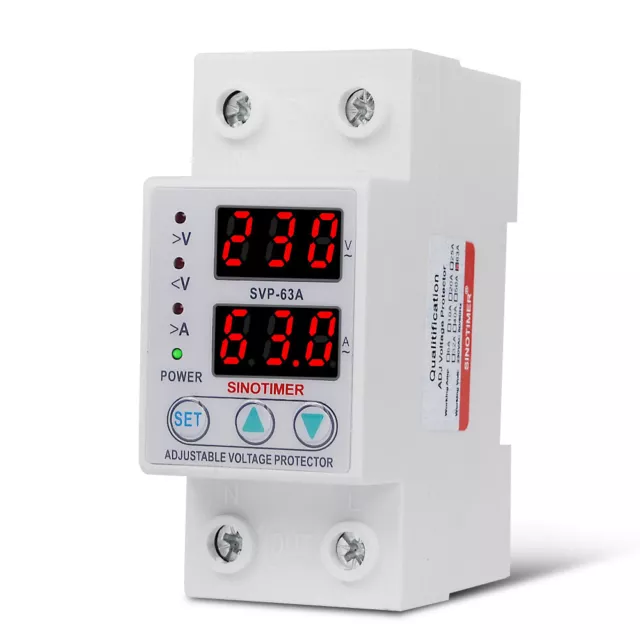 Single-phase Adjustable Over Under Voltage Protection Limit Current Protector *1