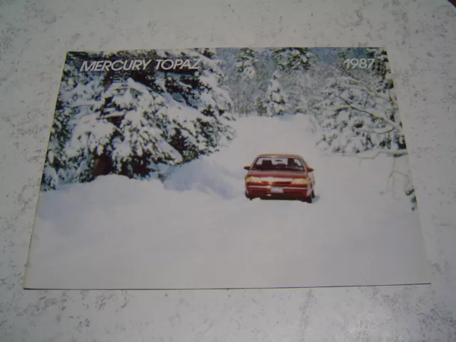 Catalogue publicitaire Ford Mercury Topaz 1987 20 pages