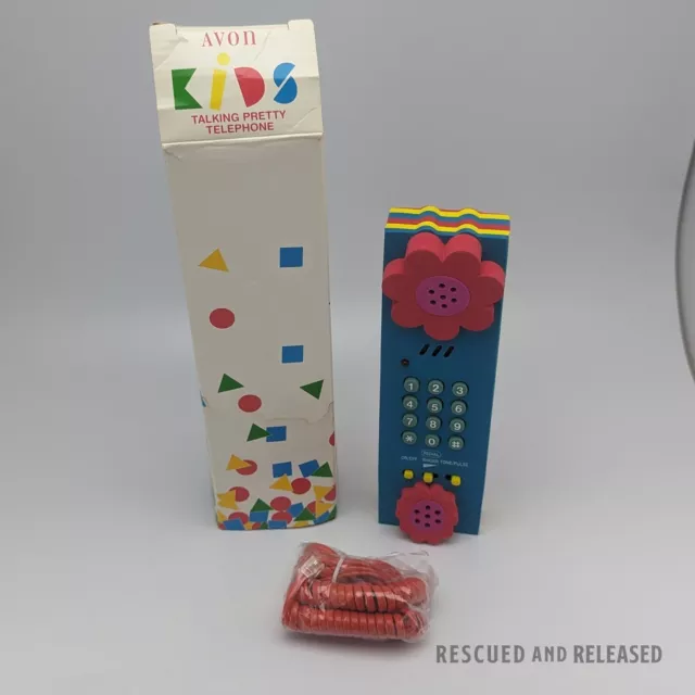 1993 Avon Kids Talking Pretty Telephone Foam Vintage 90s Soft Phone by Recyco