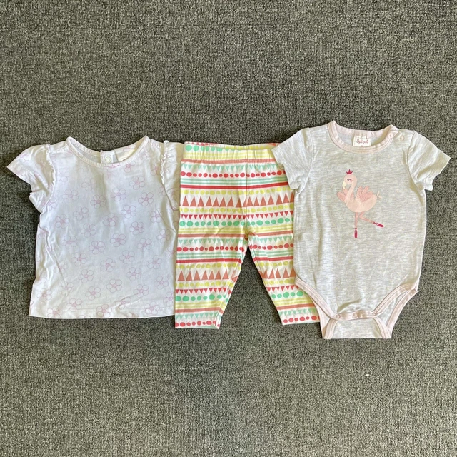 Assorted Sprout Baby Girl Clothing Bundle Size 0