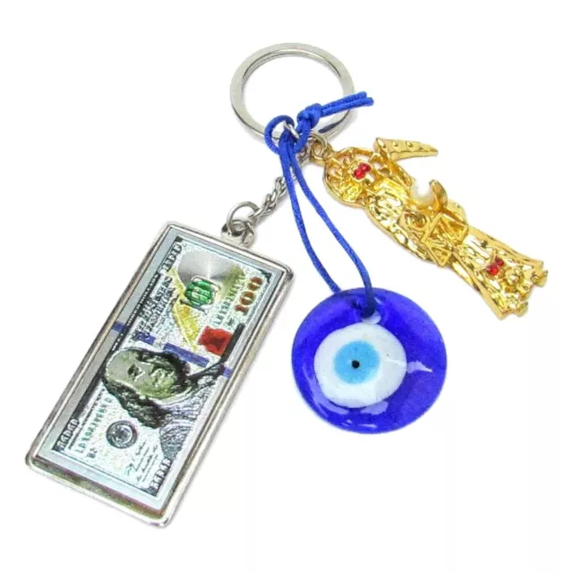 Santa Muerte Llavero Dinero y Protección / Holy Death Key Chain Money & Protect
