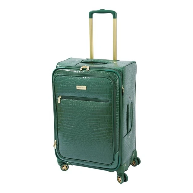 Samantha Brown Croco 26" Spinner Croco-Embossed PVC - Deep Green