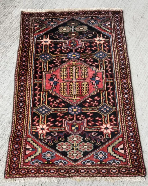 Tapis Persan 115x75cm Noué Nahavand Teppiche Teppe rugs alfombra tappeto Carpet