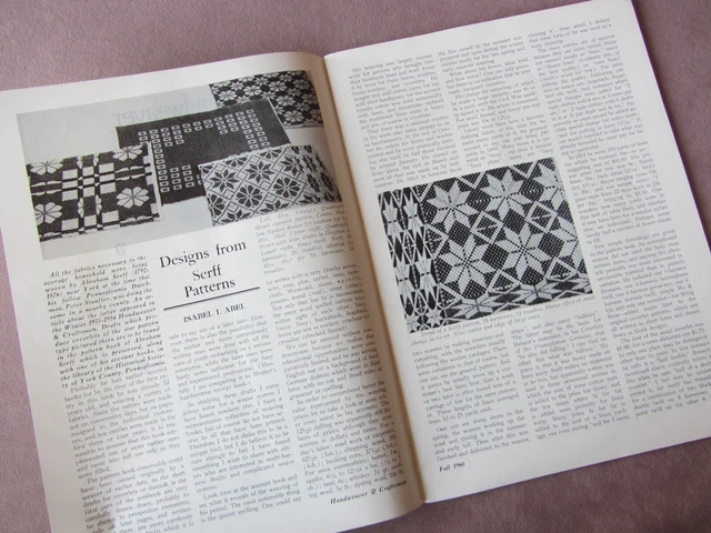 1960 Revista Handweaver Serff Peter Collingwood Colgante de Pared Hella Skowronski
