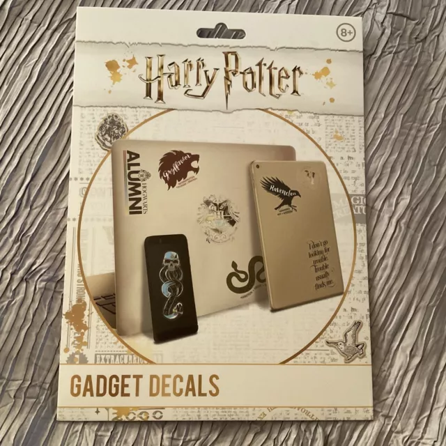 Harry Potter Gadget Decals ~ 27 Reusable, Waterproof Stickers ~ Paladone ~  NEW