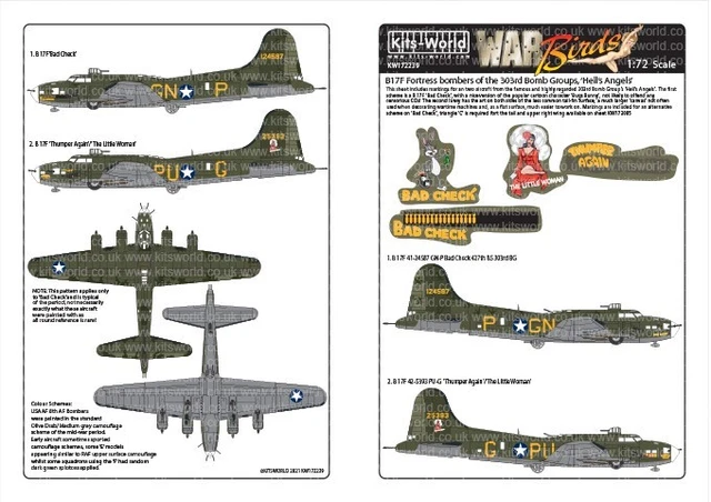 Décalcomanies 3D Kits-World 1:32 Chasseurs Fokker WW1 - Ensemble Couleur, Neuf, Origine Royaume-Uni