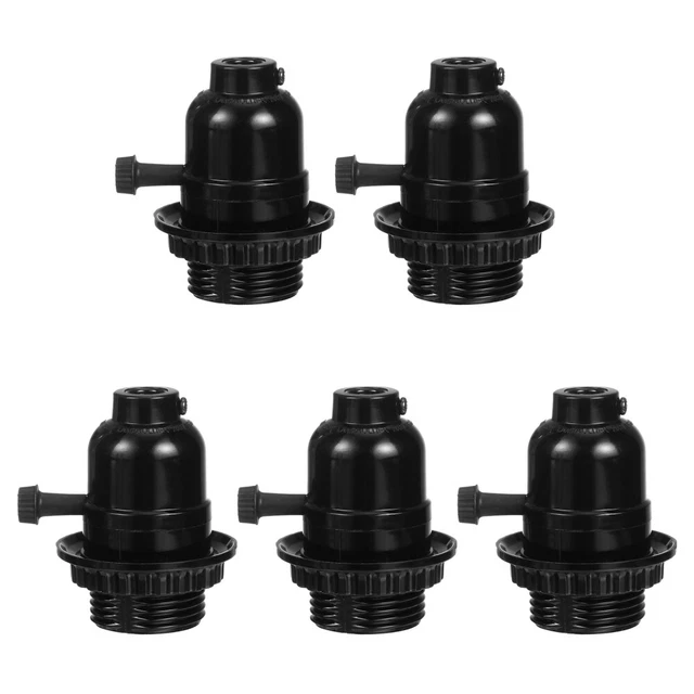 5 pz lampade a spinta in plastica supporto lampada da soffitto retrò