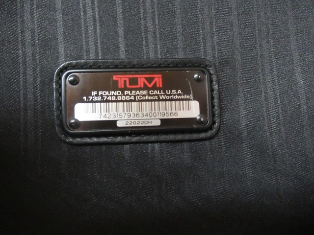 TUMI Alpha 22" Expandable Carry On Rolling Wheeled Luggage Black Model 22022DH 15