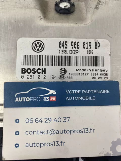 Ecu Calculateur De Moteur A Reprogrammer Vw Polo 1.4 Tdi 045906019Bp 0281012194