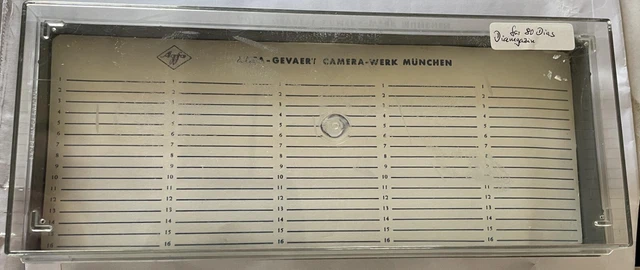 AGFA - Dia-Magazin für 80 Dias mit Klarsicht-Deckel