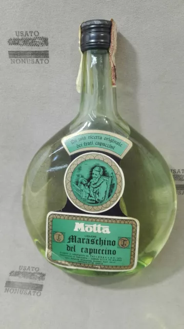 Bottiglia Di Liquore Motta Vetro Antica Vecchia Rara Vintage Bevande Pubblicita