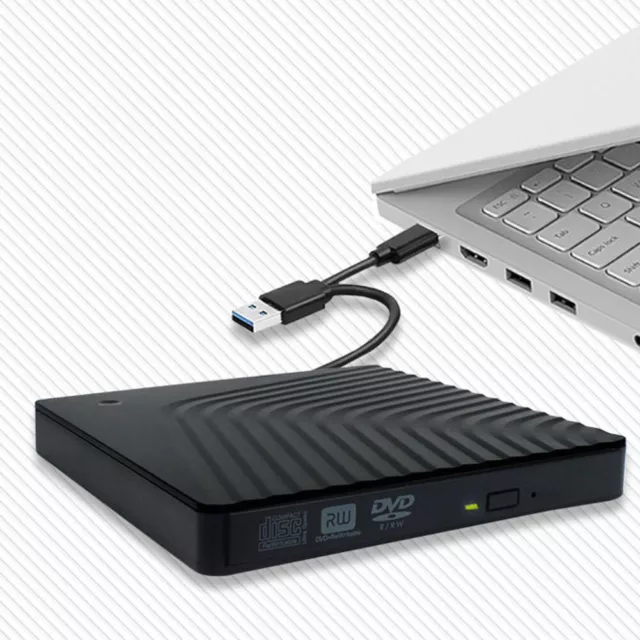 12,7 mm USB3.0 + Type-C Externes DVD-CD-Gehäuse Optisches Laufwerkgehäuse für La 3