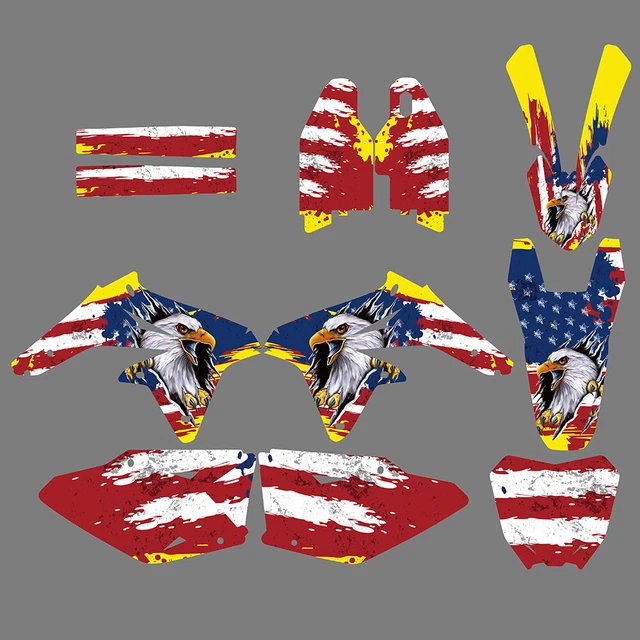 For Suzuki RMZ450 2008-2012 Team Graphics Backgrounds Decals Stickers