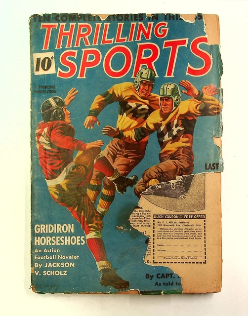 Thrilling Sports Pulp Jan 1940 Vol. 8 #2 FR