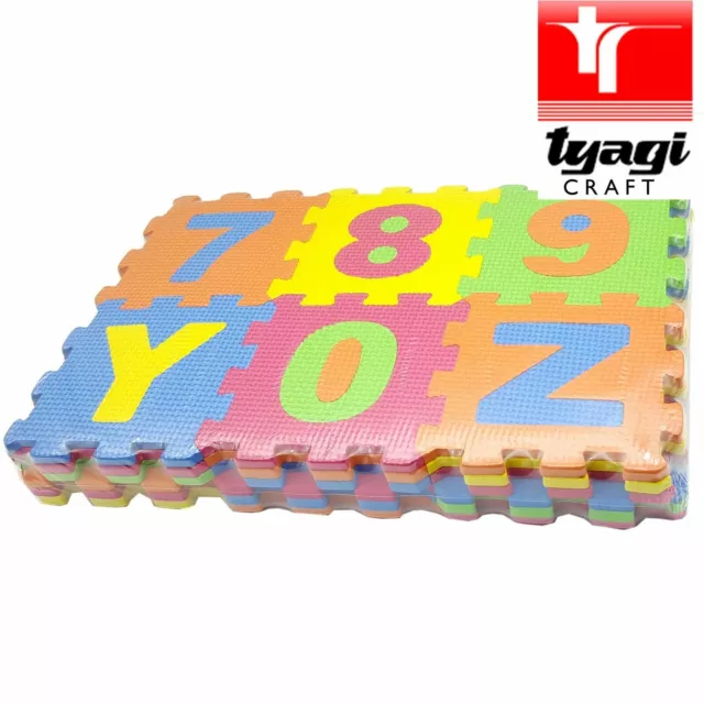 3D Tapis de Jeux Doux Alphabet Numéro Éponge Mousse Eva Éducation Développement