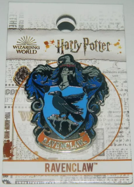 Harry Potter New * Ravenclaw Crest Deluxe Lapel Pin * Pewter Enameled Metal