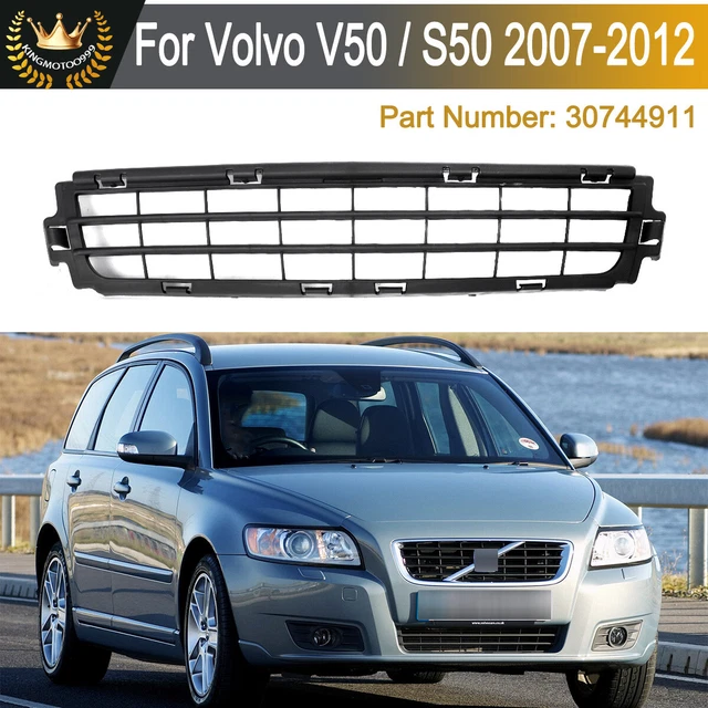 For Volvo S40 V50 S50 2007-12 Front Bumper Face Bar Grille Lower Grill 30744911