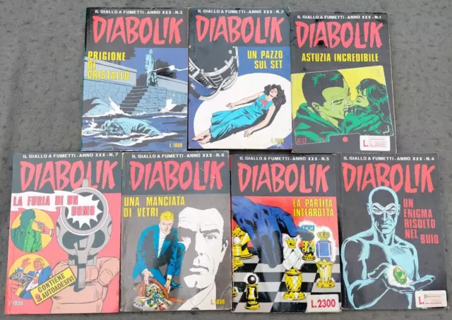 Diabolik Originale Anno 30 - Xxx - Annata Completa 1 / 7 - 1991 - Ottimo