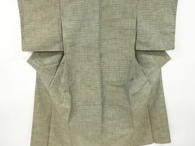 6674504: Japanese Kimono / Antique Kimono / Hand Woven Tsumugi