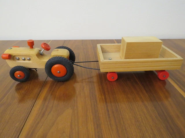 FAGUS UNIMOG LENKBAR mit Anhnger kippbar Holzspielzeug Kinder Spielzeug  EUR 75,00 - PicClick DE