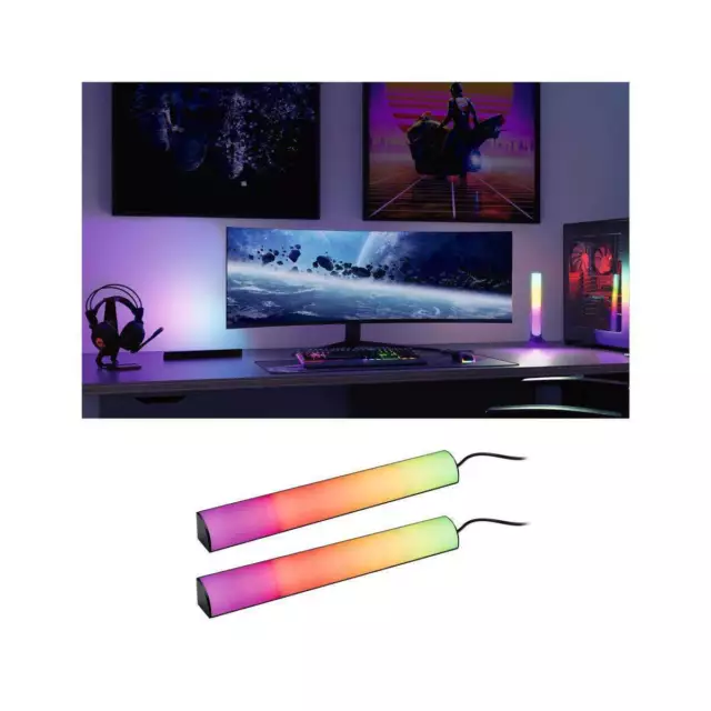 Paulmann EntertainLED Lightbar Dynamic RGB, 2er-Set, Ambient Light, Gaming Light