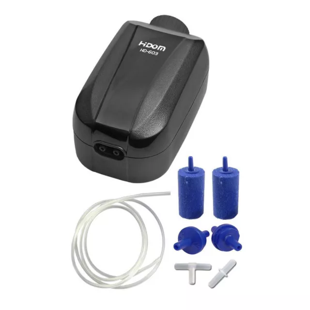 Hidom HD-603 Double Outlet Adjustable Aquarium Air Pump with