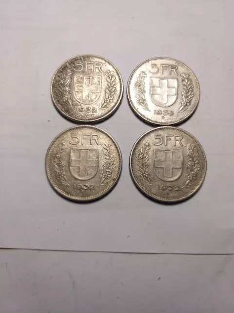 5 francs suisse argent