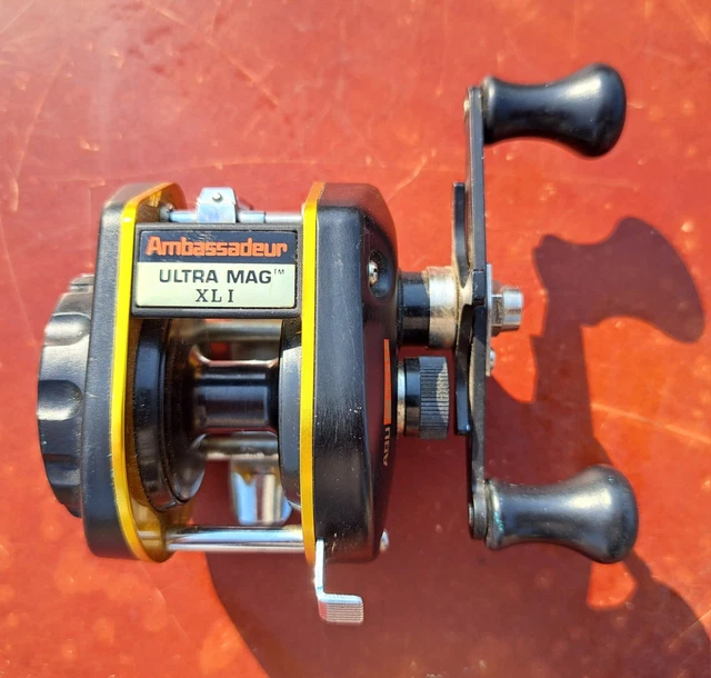 ABU GARCIA AMBASSADEUR Ultra Mag XL Plus Bait Cast Reel W/ Flip