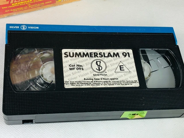 VHS VIDEO SUMMERSLAM 91 WWF WWE WRESTLING VIDEO TAPE Mouldy