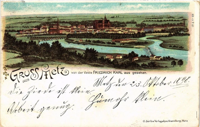 CPA AK Gruss aus METZ von der Veste Friedrich Karl aus gesehen (474196)