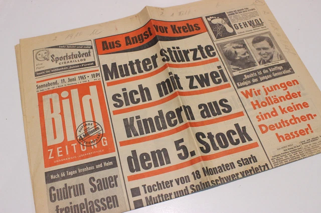 BILDzeitung 19.06.2000 Juni 20. 21. 22. 23. 24. Geburtstag EM
