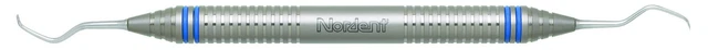 Nordent Xdura, Scaler, DE, Anterior Lingual Stain Remover, DuraLite ColorRing x2