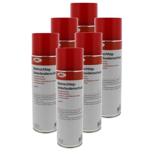 6 x UBS Steinschlagschutz 500ml JMC schwarz überlackierbar Kautschuk 5550015