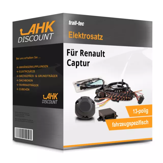 Für Renault Captur 13- TRAIL-TEC Elektrosatz 13polig fahrzeugspezifisch Neuware