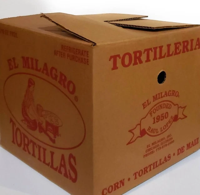 EL MILAGRO CORN Tortillas de Maiz 100 *CAJA DE 48 PAQUETES* ENVIO