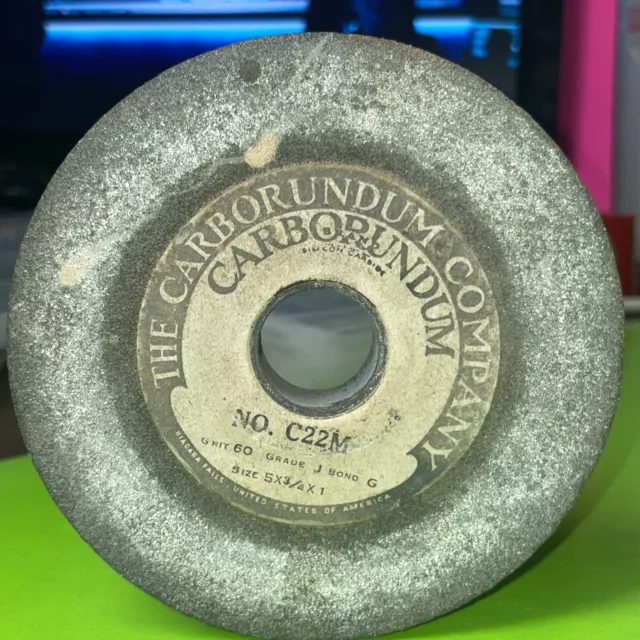 Carborundum Grinding wheel silicone carbide Grit 60 Grade J Bond G 5X3/4X1 C22M