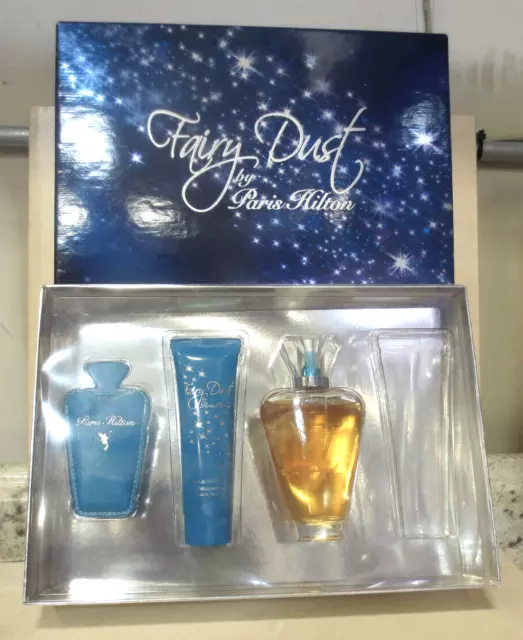 Fairy Dust By Paris Hilton Eau De Parfum Spray, Bath Shower Gel, Mirror *Read*